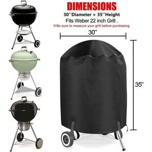 Grill Cover, 22 inch BBQ Gas Grill Cover Waterproof Weather Resistant